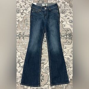 NEW Ariat Womens Jeans Sz 28L LONG Real Denim Perfect Rise Bootcut Western Rodeo